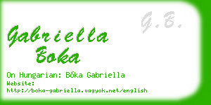 gabriella boka business card